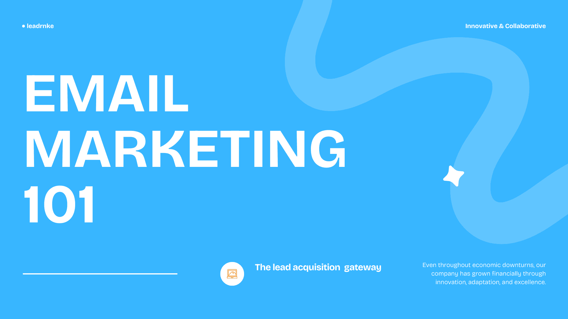 image with email marketing text